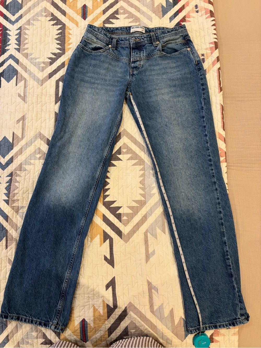 We The Free Women's Shelby low rise boyfriend Jeans in Medium Blue Wash
